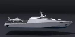 Concept Heli Patrol Boat 3D model