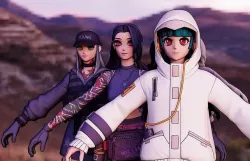 Cyber Infiltration Pack Fortnite  Chigusa Megumi Yuki RIGGING 3D model