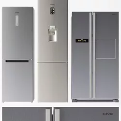 Daewoo Refrigerator Set 3D model