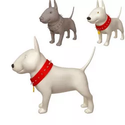 Dog Cartoon 02 3D model
