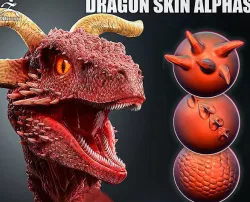 Dragon Skin Alphas and VDM Brush 3D model