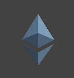 ETH - 3D logo THIN 3D model