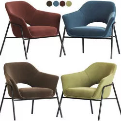 Everly Quinn Reichenbach Armchair 3D model