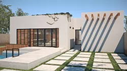 Exterior House Scene 4 - White Villa 3D model