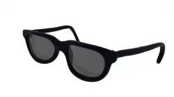 Eyeglasses normal popular frame style Low-poly 3D model