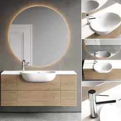 Falper Viaveneto Soft Vanity Unit Set 2 3D model