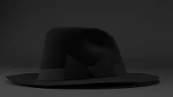 fedora hat 3D model
