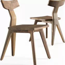 FIN DINING CHAIR by De La Espada 3D model