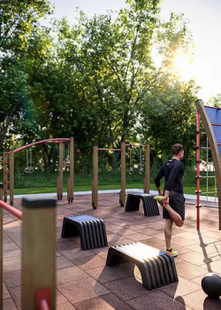 Fitness outdoor area 3D model