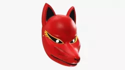 Fox japanese mask 01 3D model