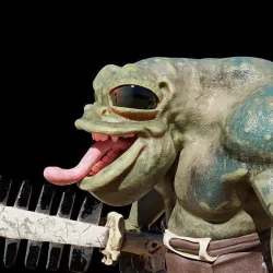 Frog Warrior Low-poly 3D model