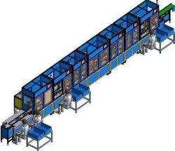 Fully automatic bulb assembly production line 3D model