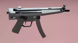 GUN HKSP5 - Model and Textures - Low-poly 3D model Low-poly 3D model