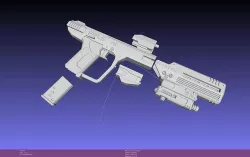 Halo ODST Socom Pistol Modular Shape 3D model