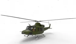 Helicopter Bell 412 3D model