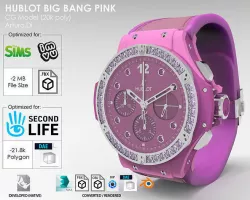 Hublot Big Bang Pink Low-poly 3D model