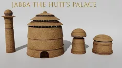 Jabba The Hutts Palace Tatooine Low-poly 3D model