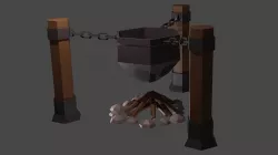 kazan Low-poly 3D model