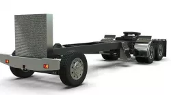 kenworth w900 1984 Chasis LowPoly Low-poly 3D model