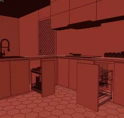 kitchen spice shelves  products of GARIC 3D model