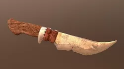 Knife Inferno Low-poly 3D model