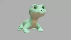 Komodo Dragon Chibi 3D model