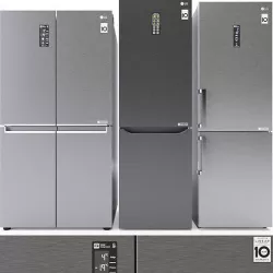 LG refrigerator set 3D model