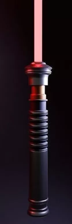 Lightsaber Low-poly 3D model
