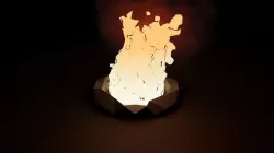 Anime Style Fire Camp - 3D Blender Model  Low-poly 3D model