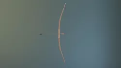 Low-poly Long Bow Low-poly 3D model