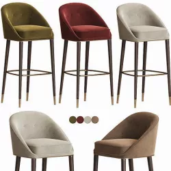 Malay Bar Stool Brabbu 3D model