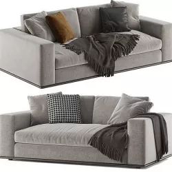 Minotti Hamilton sofa 2 seats 3D model