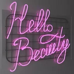 Neon sign - Hello beauty 3D model