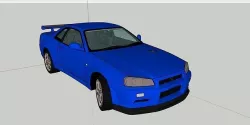 Nissan Skyline GTR R34 3D model