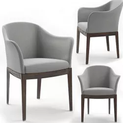 Normal chair gray giorgetti 3D model