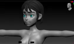 Nsfw Girl Basemesh 3D model