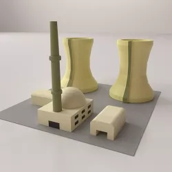 Nuclear Plant 3D model