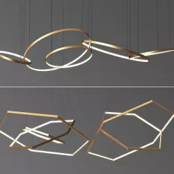 Octane Chandelier Collection 3D model
