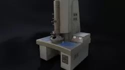 Old Dirty Electron Microscope Low-poly 3D model