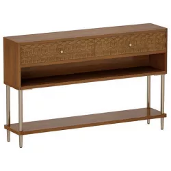 Olsen Small Console Table with Storage Crate and Barrel 3D model