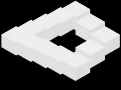 Penrose Stair Low-poly 3D model
