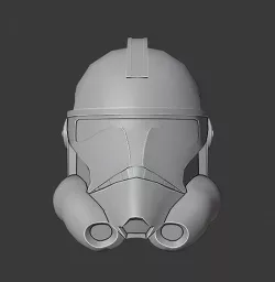 Phase 2 Clone Trooper helmet ROTS Low-poly 3D model