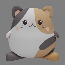 Plush Cat 3D model