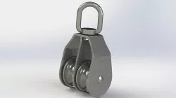 Pulley double block for rope size 32 3D model