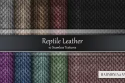 Reptile Leather 10 Seamless Textures Texture