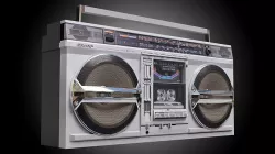 Retro Boom Box Ghetto Blaster  3D model