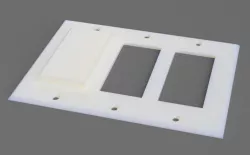 Rocker Switch Cover 3 switch 1 covered. 