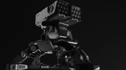 Rocket Turret Low-poly 3D model