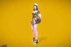 RPG Bard Low-poly 3D model