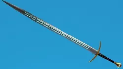 Runic Epic Bastard Sword Low-poly 3D model